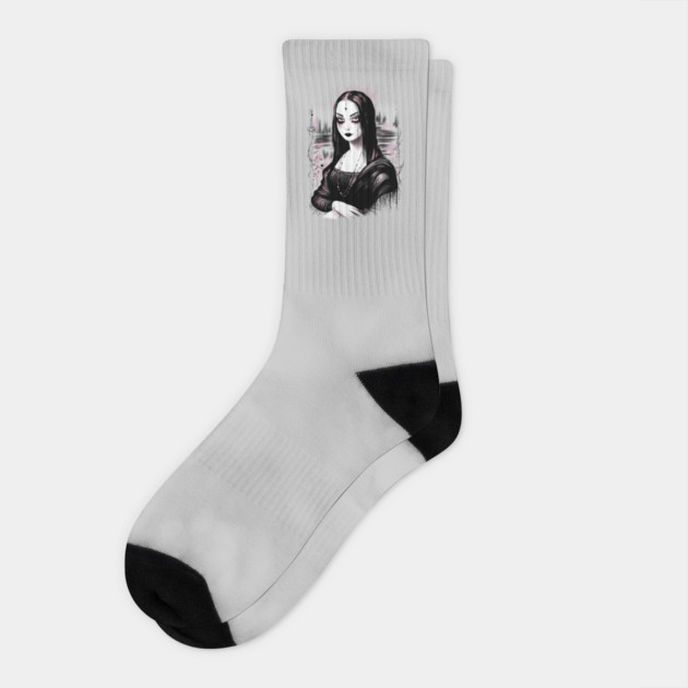 Goth Mona Lisa Socks by H. R. Sinclair