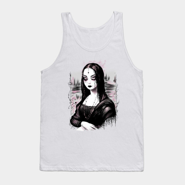 Goth Mona Lisa Tank Top by H. R. Sinclair