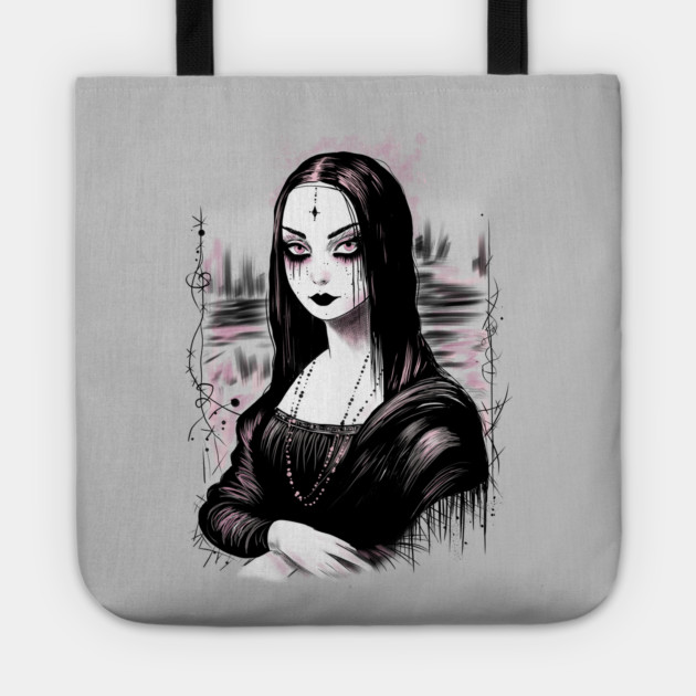 Goth Mona Lisa Tote by H. R. Sinclair