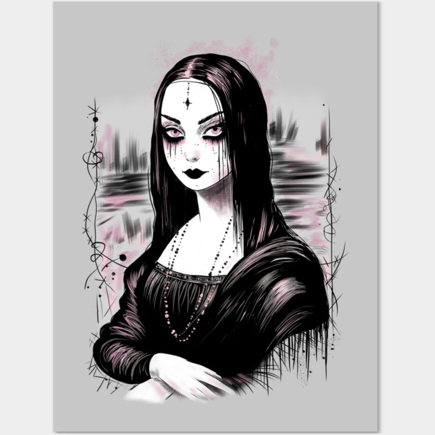 Goth Mona Lisa Wall Art by H. R. Sinclair