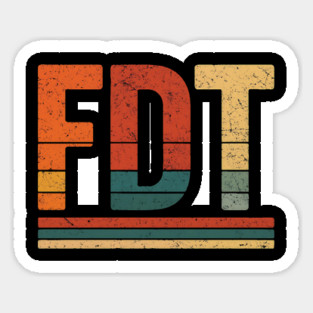 FDT Foxtrot Delta Tango – Funny Anti-Trump Retro Political Statement Magnet