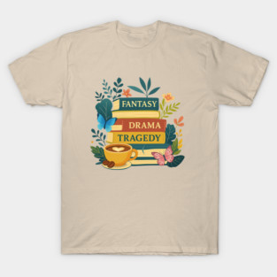 FDT Fantasy Drama Tragedy Books – Subtle Funny Anti-Trump Bookish T-Shirt