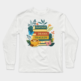 FDT Fantasy Drama Tragedy Books – Subtle Funny Anti-Trump Bookish Long Sleeve T-Shirt