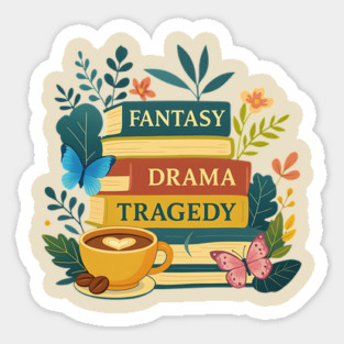FDT Fantasy Drama Tragedy Books – Subtle Funny Anti-Trump Bookish Magnet