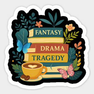 FDT-Fantasy-Drama-Tragedy-Books–Subtle-Funny-Anti-Trump-Bookish-Design Magnet