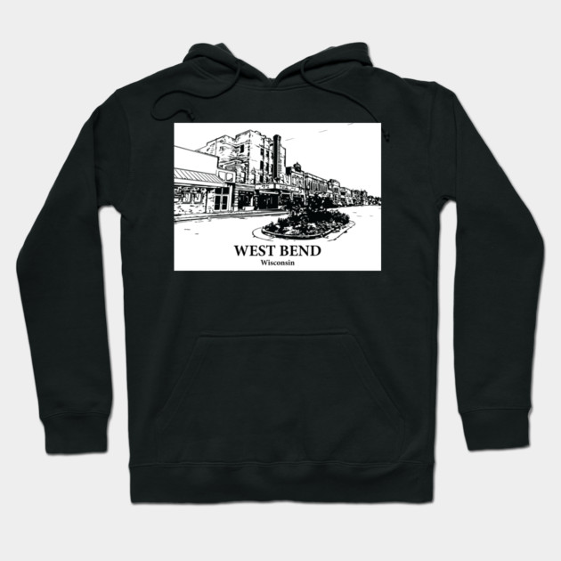 West Bend - Wisconsin Hoodie by Lakeric