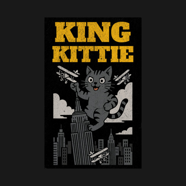 King Kittie – Giant Cat City Takeover by DonWillisJrArt