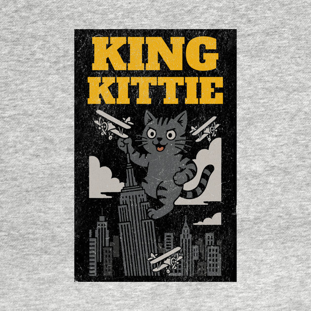 King Kittie – Giant Cat City Takeover by DonWillisJrArt