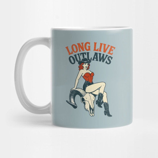 Pin Up Girl Long Live Outlaws by Maggie's Store 3