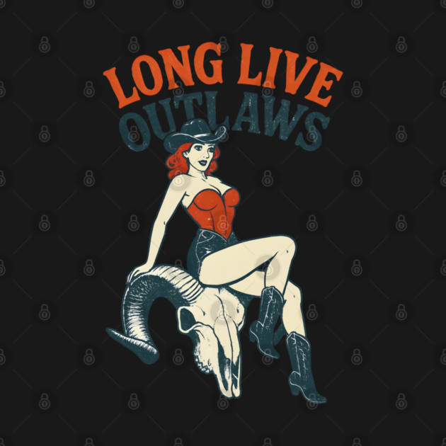 Pin Up Girl Long Live Outlaws by Maggie's Store 3