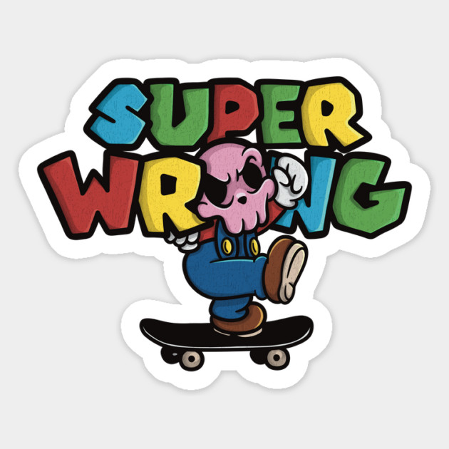 SUPER WRONG – Skater Bros Edition Magnet by Wrong
