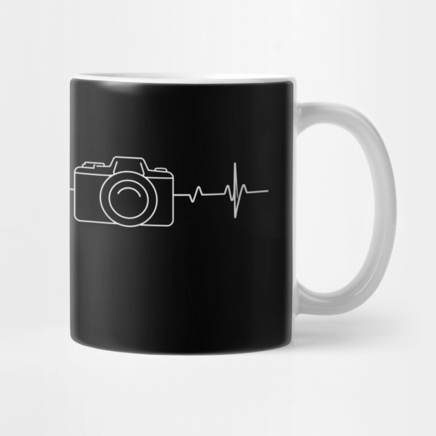 Minimalist Camera Heartbeat Photo. camera heartbeat, photography lover, minimalist photo, creative passion. by OUTFITPAW