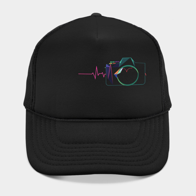 Minimalist Camera Heartbeat Photo. camera heartbeat, photography lover, minimalist photo, creative passion. by OUTFITPAW