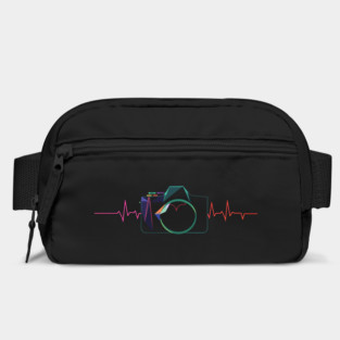 Minimalist Camera Heartbeat Photo. camera heartbeat, photography lover, minimalist photo, creative passion. Bag