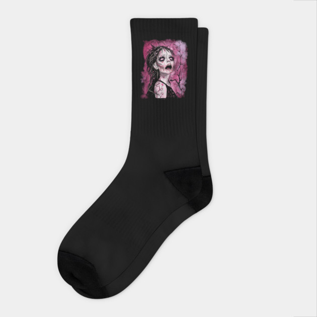 Surreal Zombie Socks by H. R. Sinclair