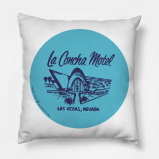 Vintage La Concha Motel Las Vegas Pillow