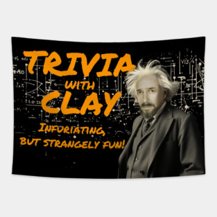 Trivia with Clay: Einstein Edition Tapestry