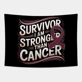 Survivor I'm Stronger Than Oral Head & Neck Cancer Survivor Tapestry