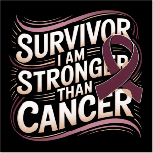 Survivor I'm Stronger Than Oral Head & Neck Cancer Survivor Posters and Art