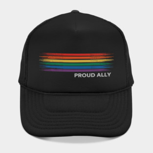 Gay Pride Rainbow Proud Ally LGBT Support Pride Hat
