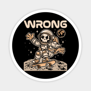WRONG SPACE  – Moon Flip Edition Magnet