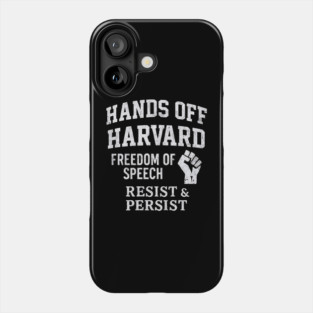 Hands Off Harvard’s Freedom Protest Design for Free Speech Activists Phone Case