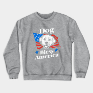 Dog Bless America Crewneck Sweatshirt
