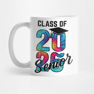 Class of 2025 Senior Graduation Gold Style High School College Grad Gift Mug