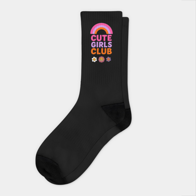 Cute Girls Club Design Matchy with Mom Socks by TurnEffect