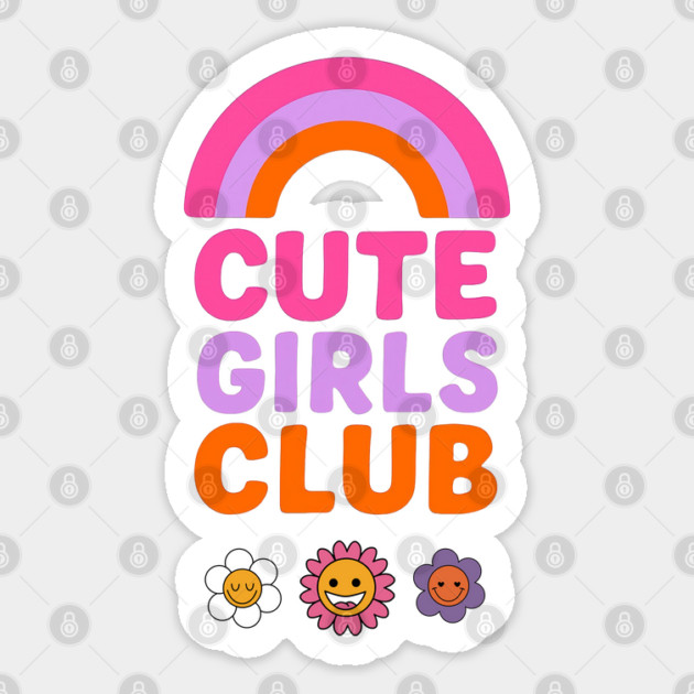 Cute Girls Club Design Matchy with Mom Sticker by TurnEffect