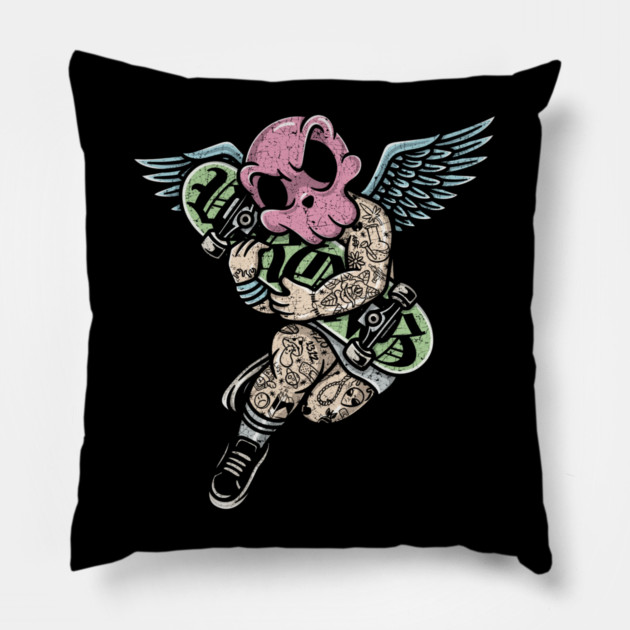 Angel Goes Wrong Pillow by Wrongteeshirt