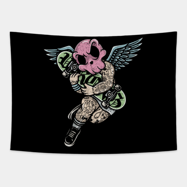 Angel Goes Wrong Tapestry by Wrongteeshirt