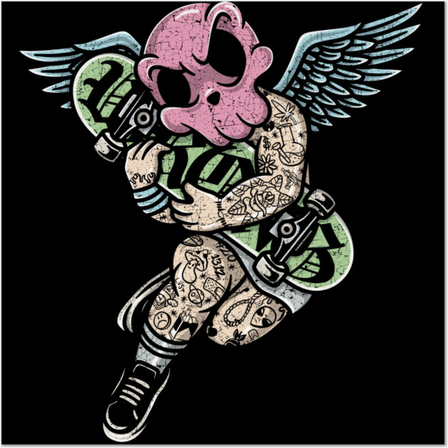 Angel Goes Wrong Wall Art by Wrongteeshirt