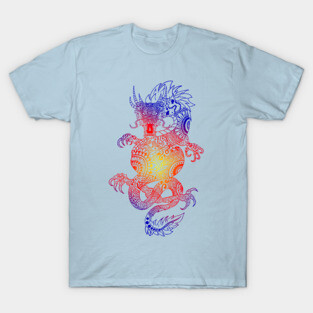 Dragon Mandala Streetwear T-Shirt T-Shirt