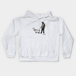 BANKSY Haring Dog Kids Hoodie