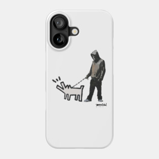 BANKSY Haring Dog Phone Case