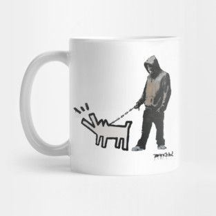 BANKSY Haring Dog Mug