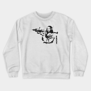 BANKSY Mona Lisa Bazooka Crewneck Sweatshirt