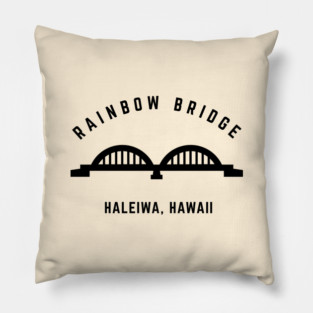 Rainbow Bridge - Haleiwa, Hawaii - North Shore Pillow