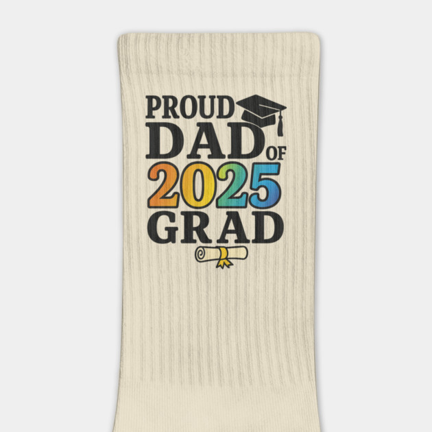 Proud Dad of 2025 Grad – Graduation Gift for Father – Colorful Class of 2025 Senior by ArtistTee ⭐⭐⭐⭐⭐