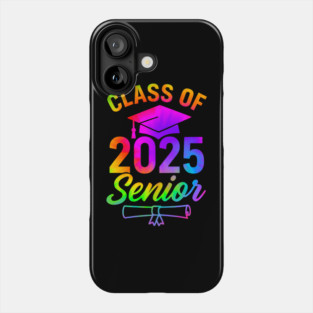Class of 2025 Senior Graduation Gold Style High School College Grad Gift Phone Case
