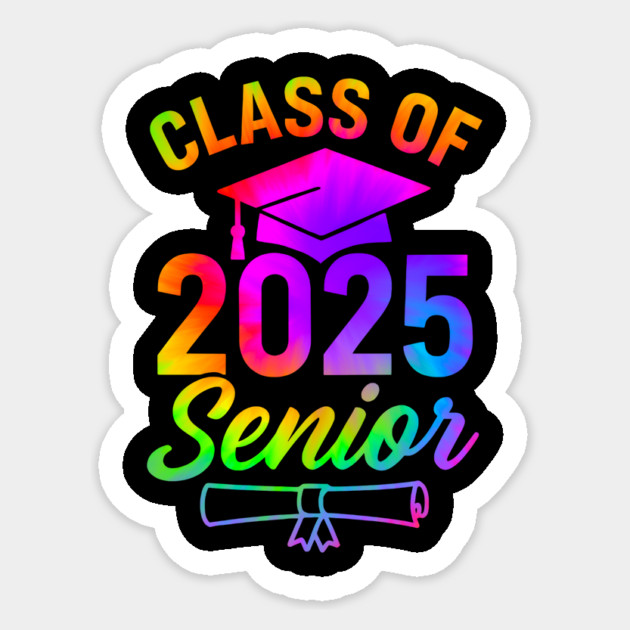 Class of 2025 Senior Graduation Gold Style High School College Grad Gift Sticker by ArtistTee ⭐⭐⭐⭐⭐