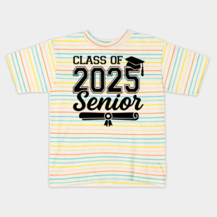 Class of 2025 Senior Graduation High School College Grad Gift Kids T-Shirt