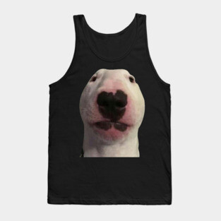 Staring Forward Dog Meme Tank Top