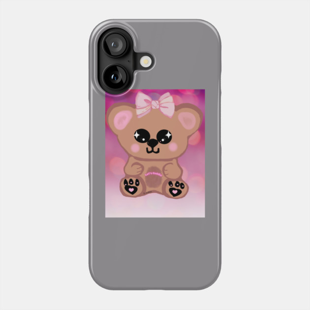 Cuddle Bear Phone Case by Kristonya Art