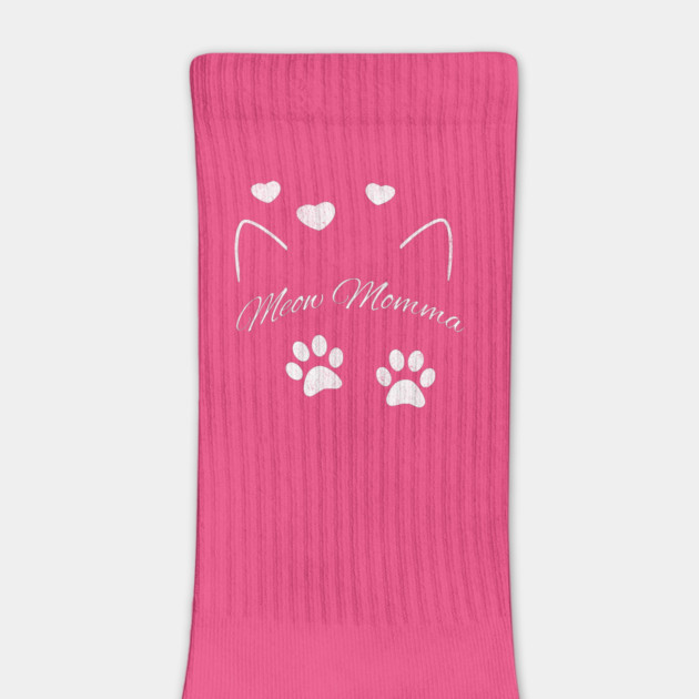 Meow Momma – Cute Cat Lover Design with Paws and Hearts by DonWillisJrArt