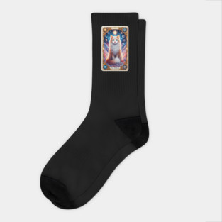 Celestial Cat Tarot – The World Card Fantasy Socks