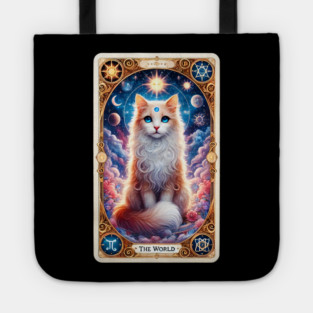 Celestial Cat Tarot – The World Card Fantasy Tote