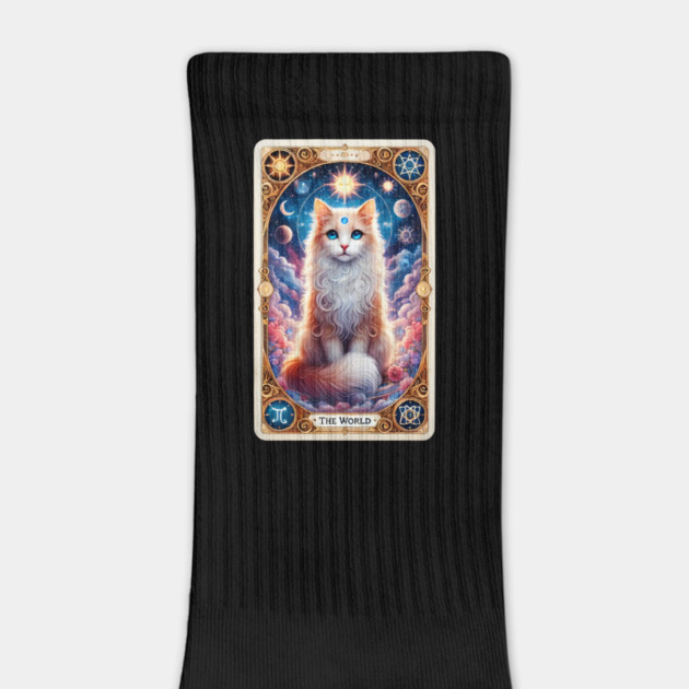 Celestial Cat Tarot – The World Card Fantasy by Premachandra's Store