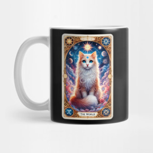Celestial Cat Tarot – The World Card Fantasy Mug